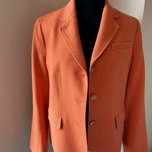 Talbots Orange Blazer - Size 10